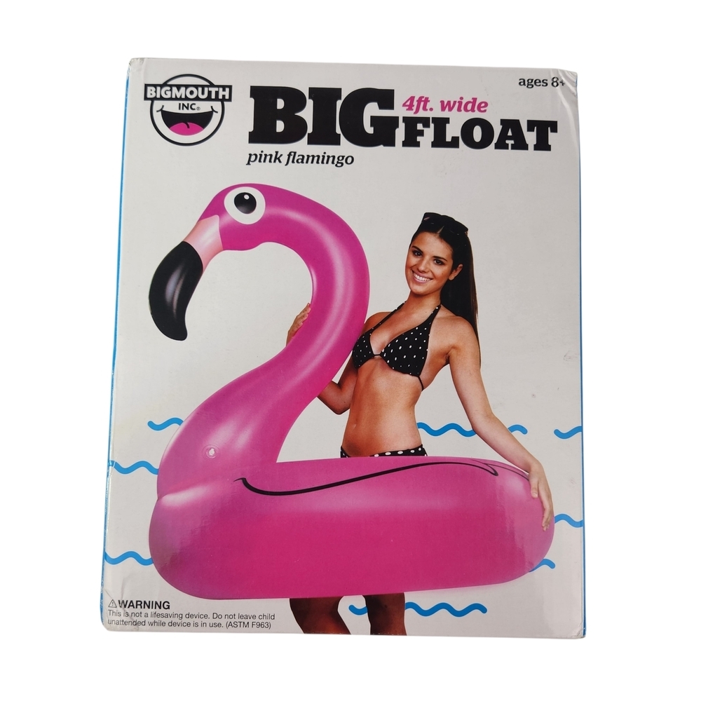 Giant Pink Flamingo Pool Float BigMouth Inc. 4 Ft Wide New In Box